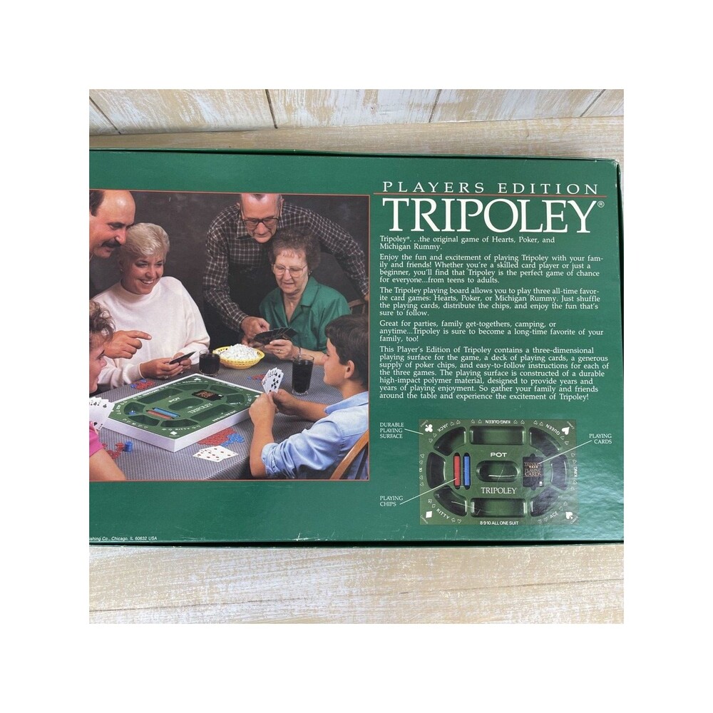 Tripoley Players Edition Board Game - Cadaco #300 1989 Vintage - Picture 7 of 10